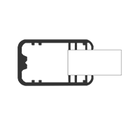 profilé aluminium bord de verre led